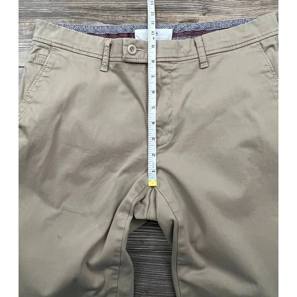 Brax‎ Mens Chino Pants Brown 34/32  (34/28.5 ACTUAL) Beige Straight